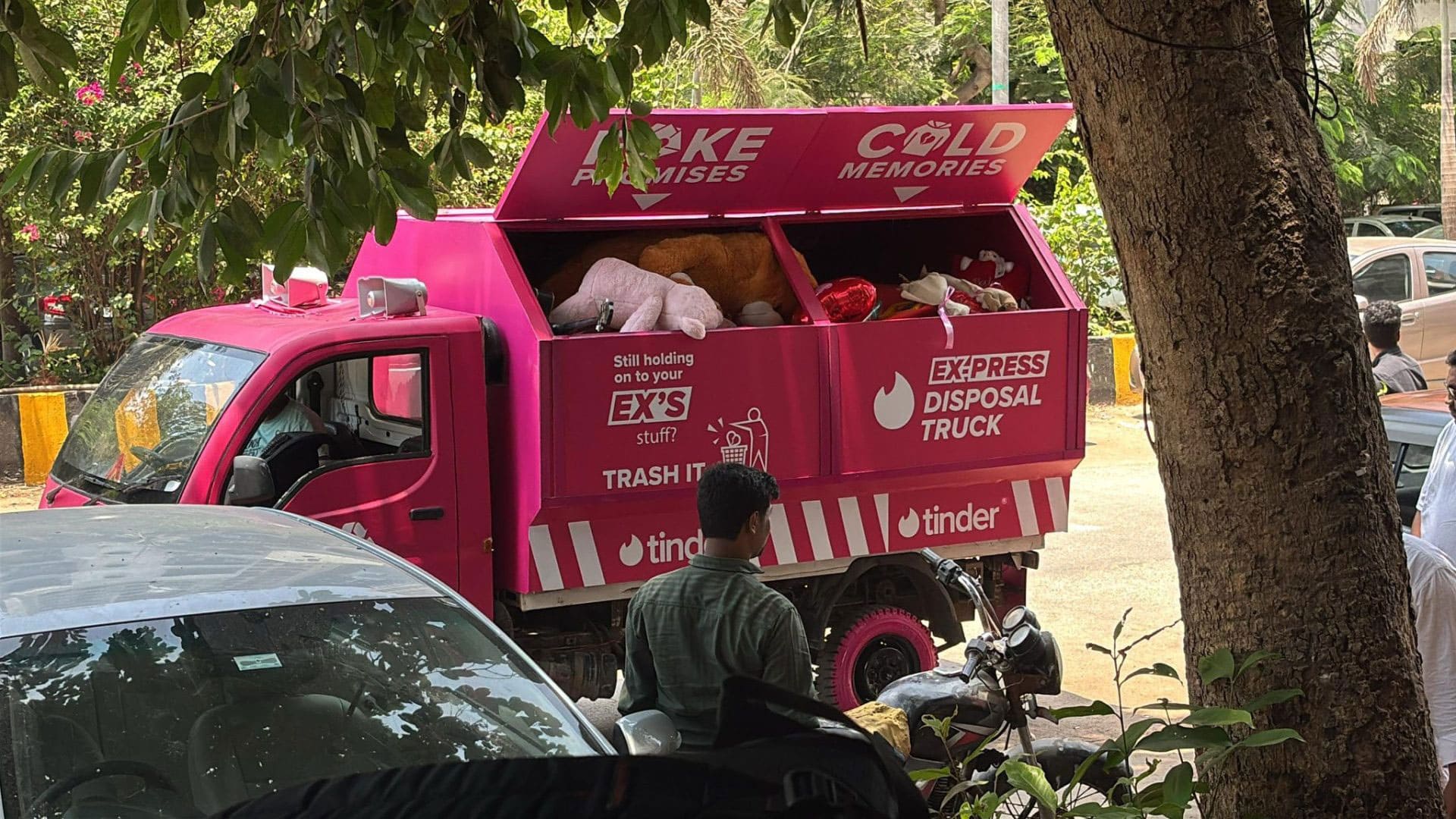 Caminhão de lixo do Tinder