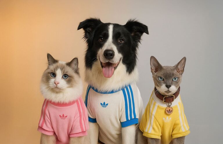 Cachorros e gatos estilosos: Adidas lança coleção de roupas para pets