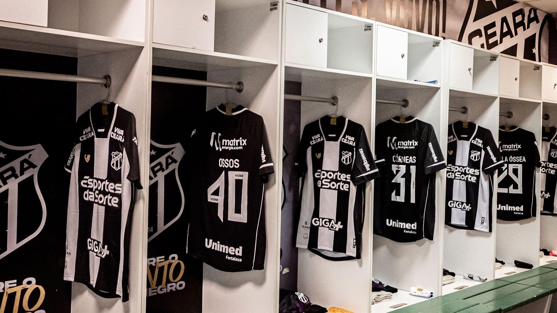 Vestiário Jogadores Vitais - Ceará em campanha de Doação de órgãos