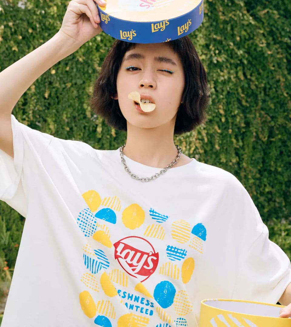 Camiseta Lay's e Ledin - Produtos PepsiCo lifestyle
