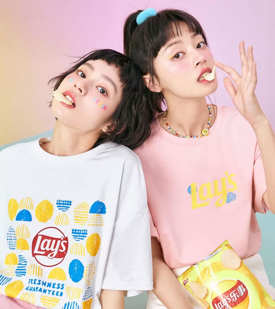 Ensaio fotográfico modeos femininas Lay's e Ledin - Produtos PepsiCo lifestyle