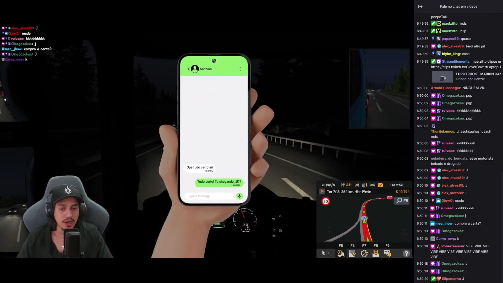 Celular na tela Motiva Rodovias - Acidente Anunciado