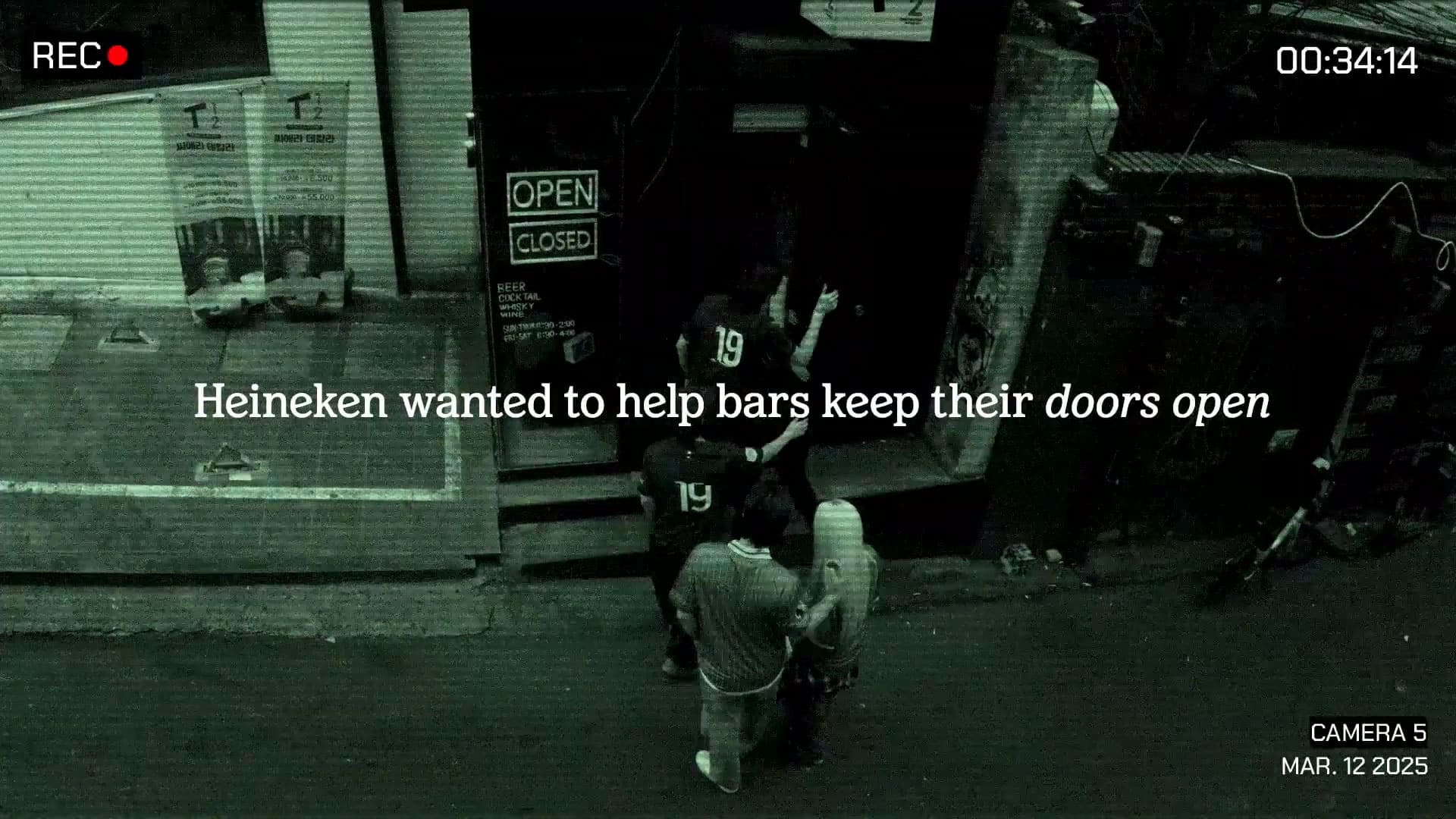 Câmera escondida Bar - Trust Bars da Heineken