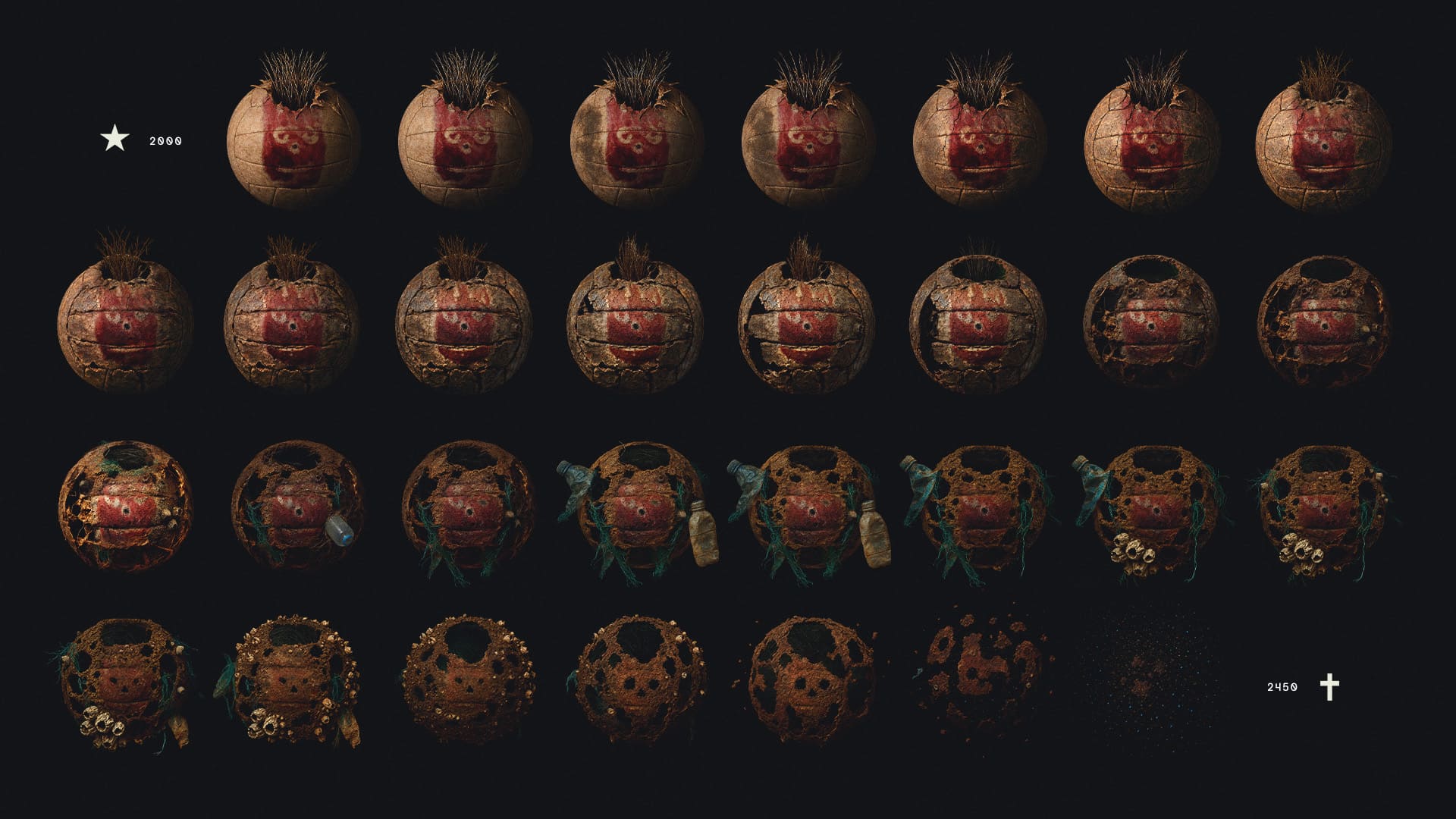 Evolução da Bola Wilson - A Odisseia de Wilson