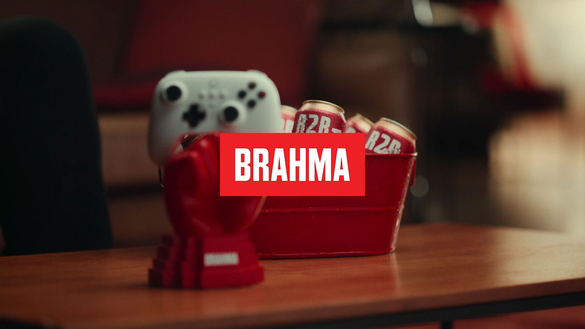 Controle e logo da Brahma Ronaldo Fenômeno Brahma Número 1