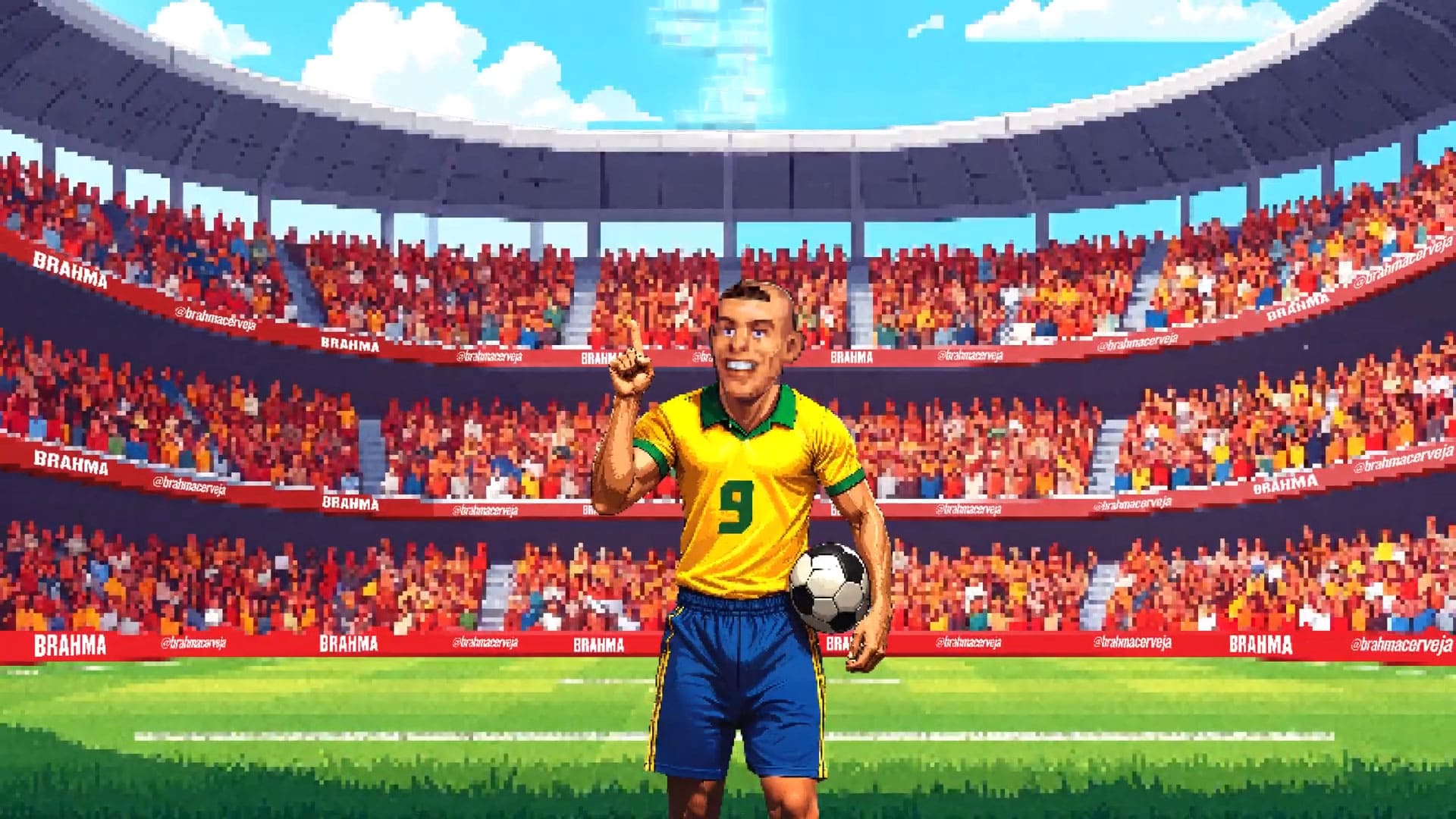 Ronaldo no campo Brahma Número 1